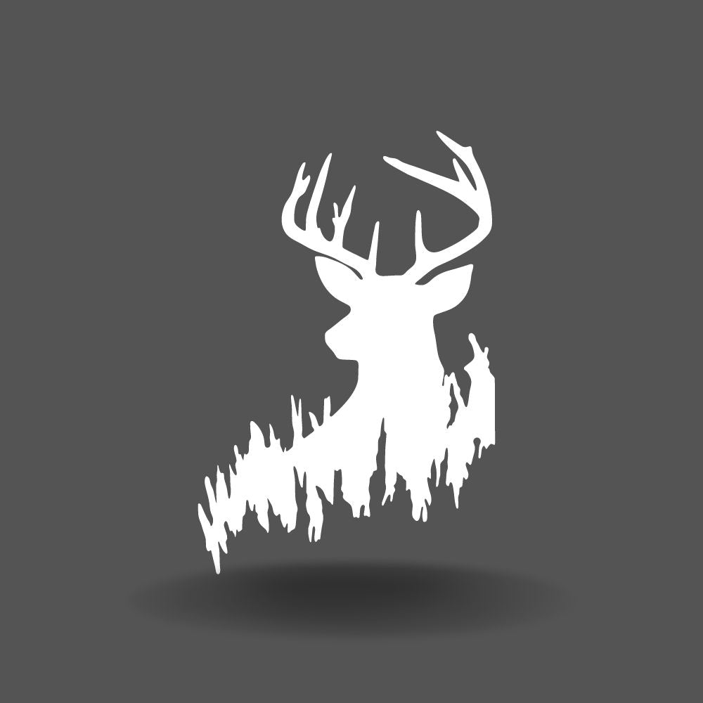 Buck In Grass - Metal Wall Art