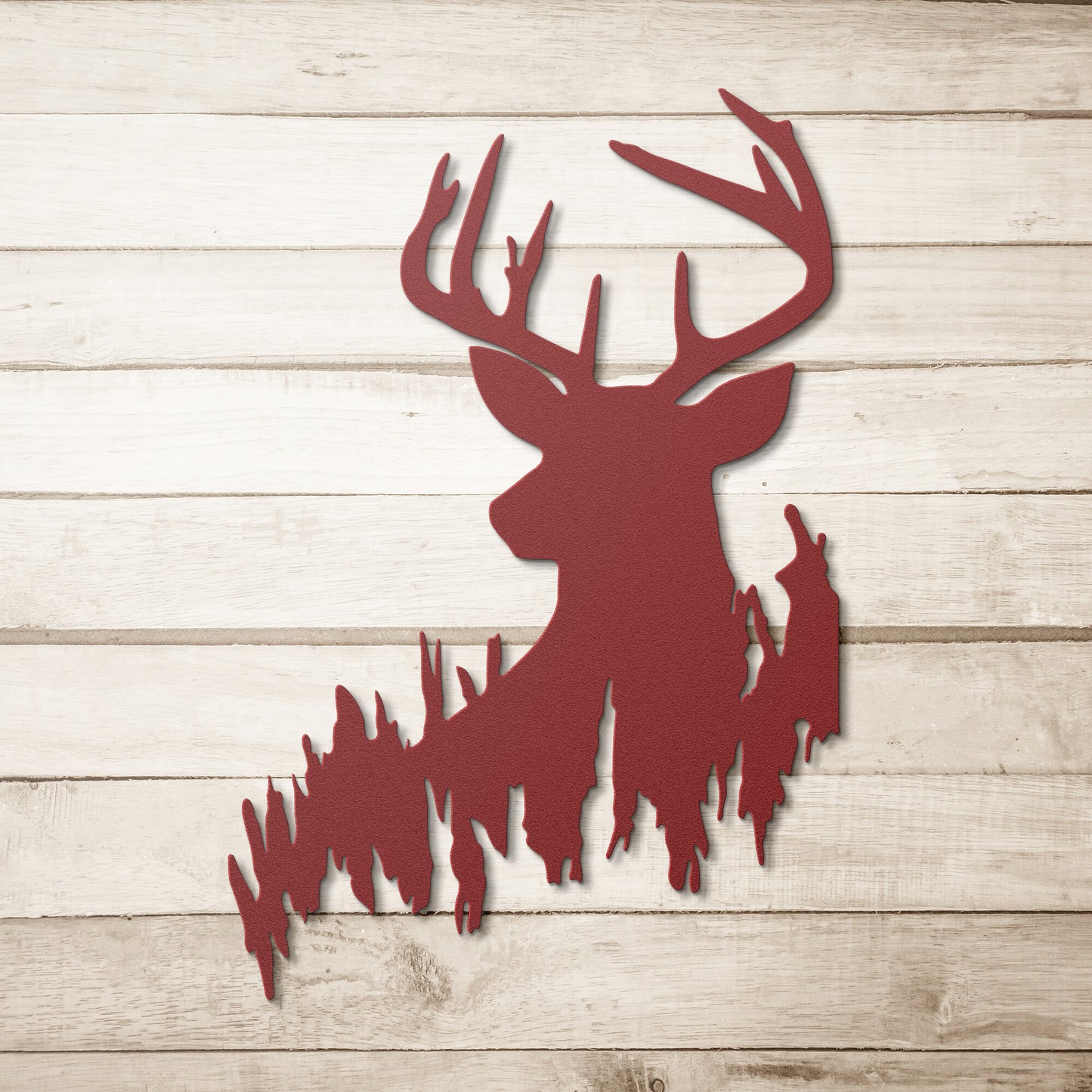 Buck In Grass - Metal Wall Art