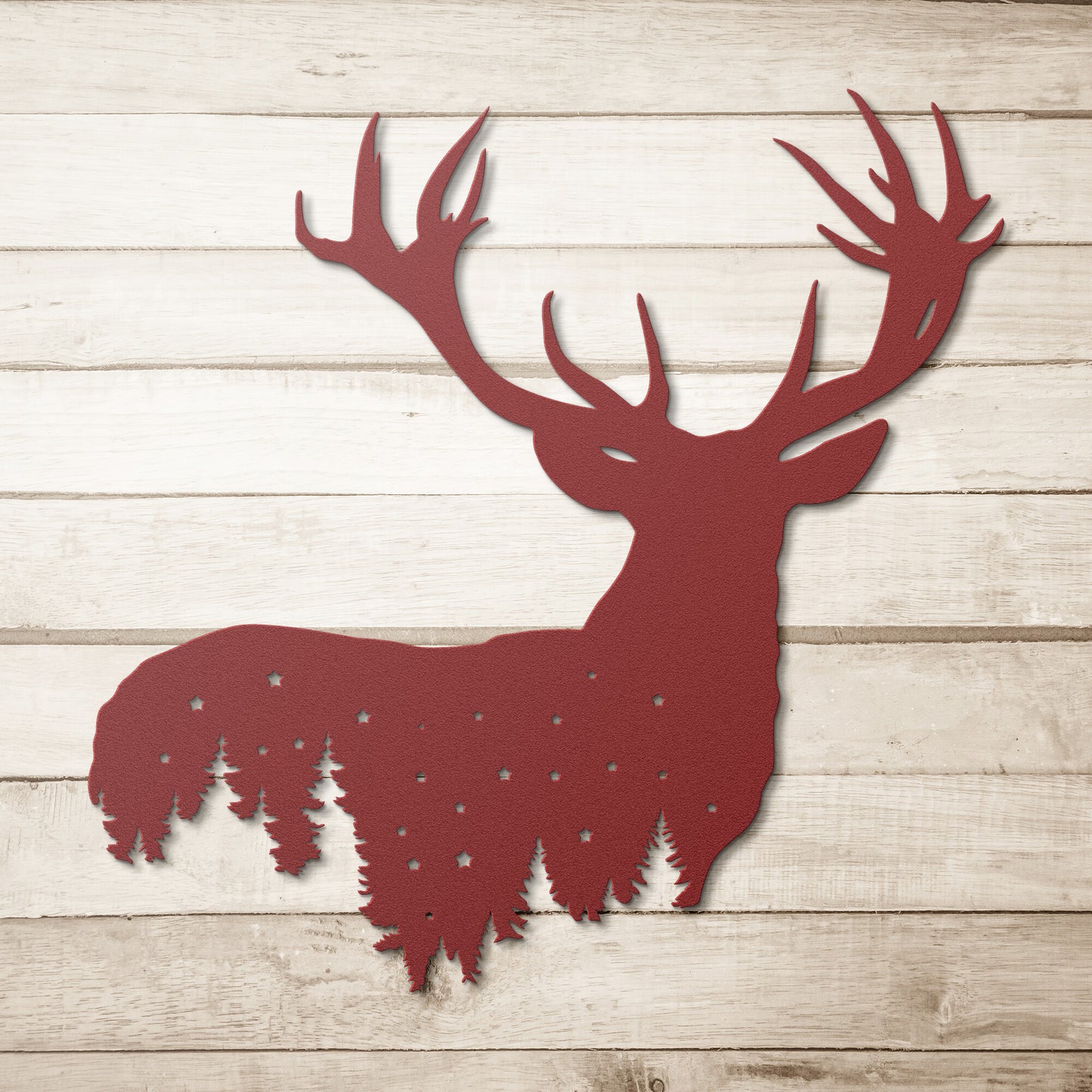 Buck Night Sky - Metal Wall Art