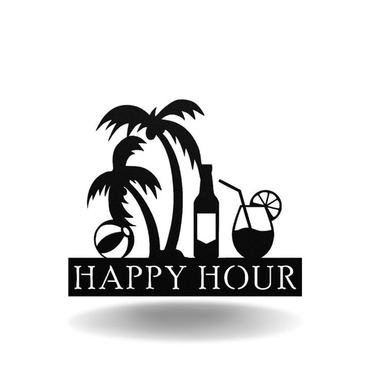 Happy Hour - Metal Wall Art