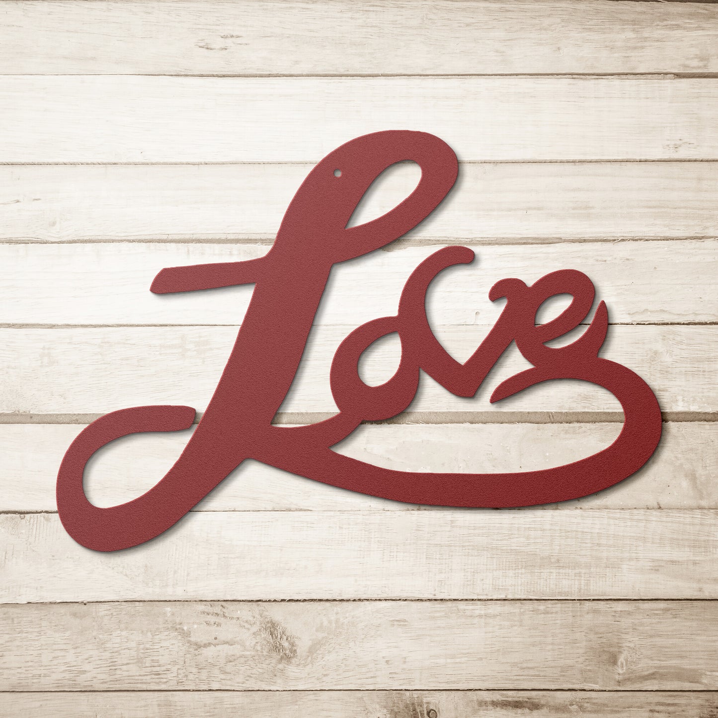 Love Script - Metal Wall Art