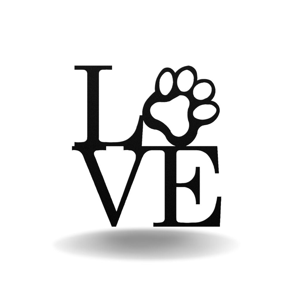 Paw Love - Metal Wall Art