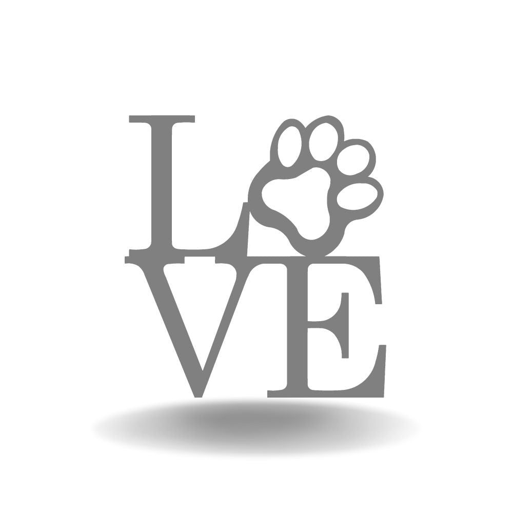 Paw Love - Metal Wall Art