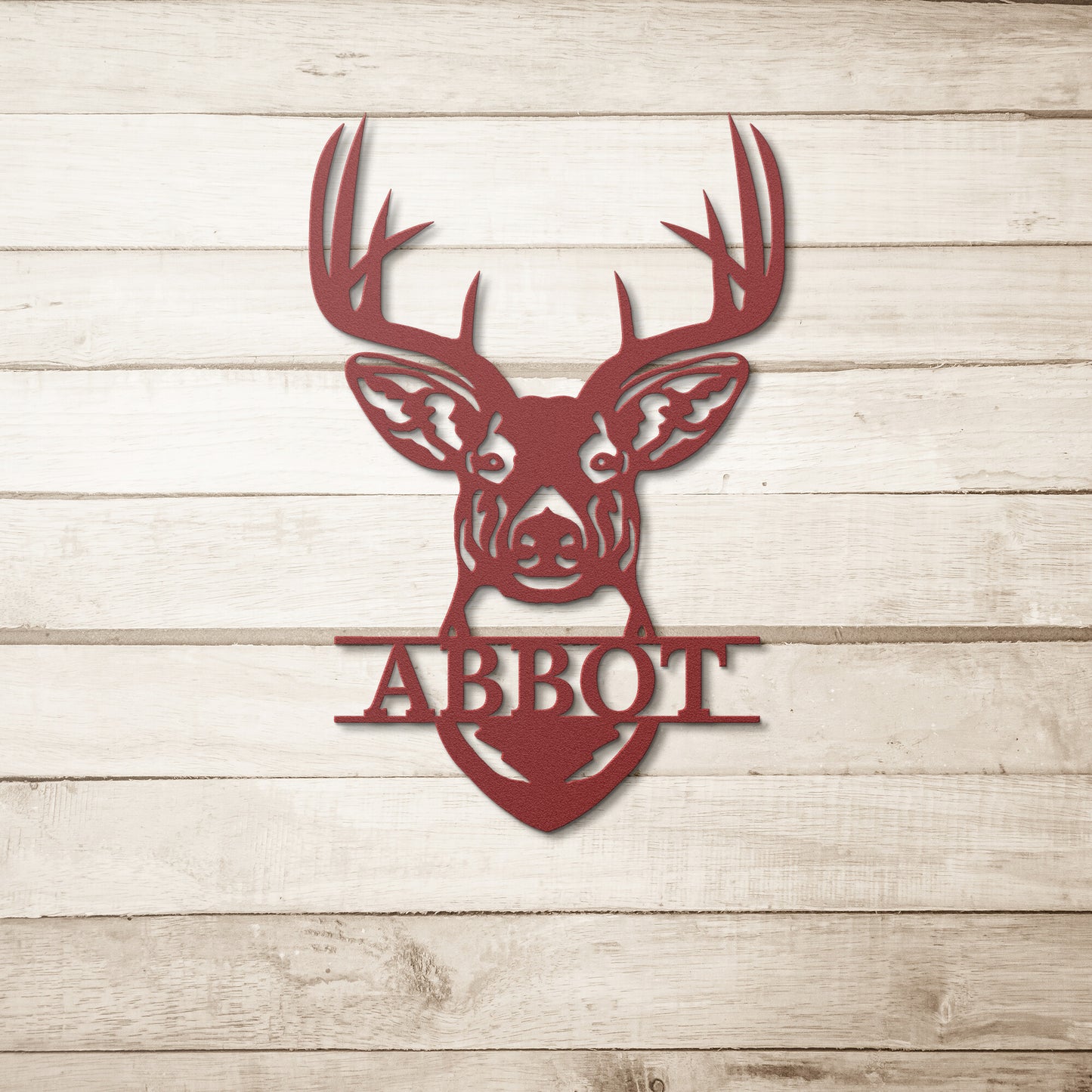 Personalized Deer Mount - Metal Wall Art