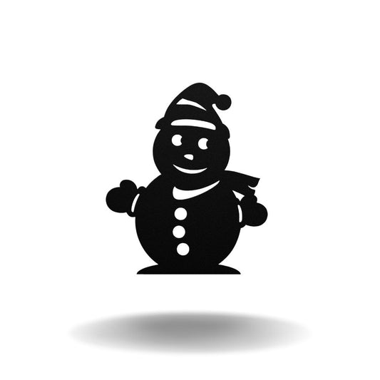 Snowman - Metal Wall Art